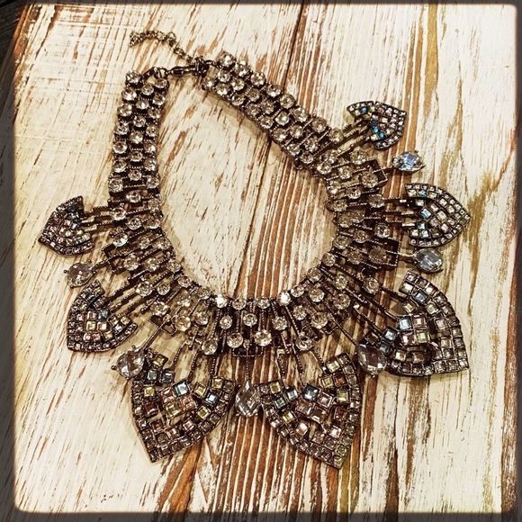 “BOHEMIAN NIGHTS” Crystal Rhinestone Statement Necklace - Picture 6 of 15
